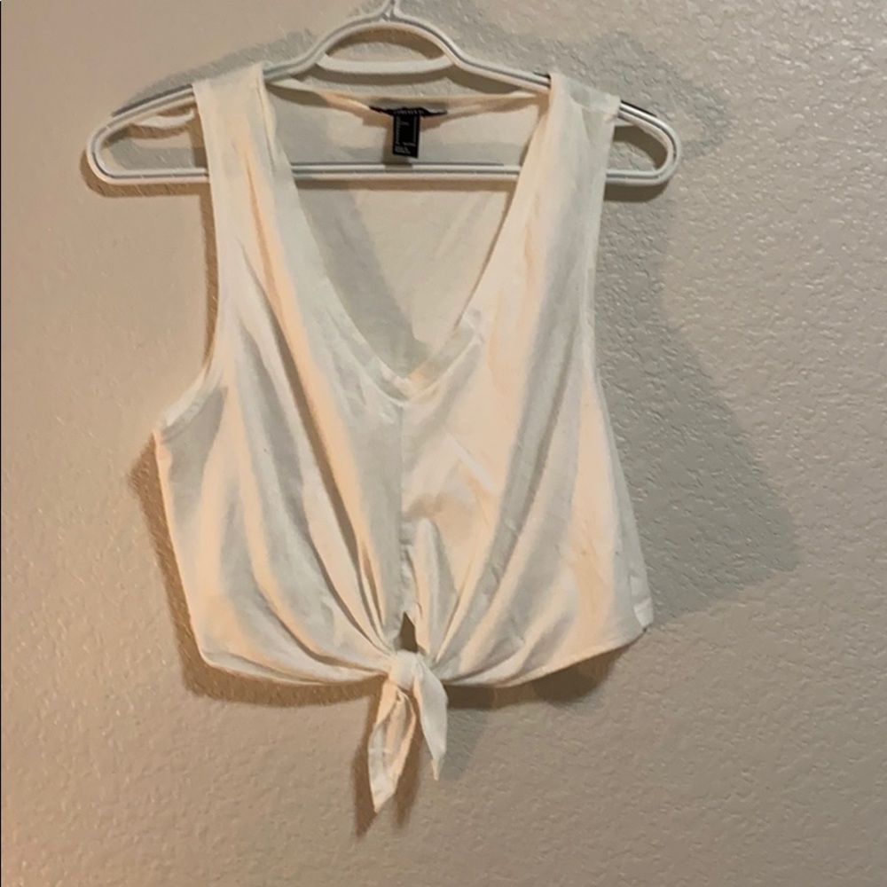 White tie tank top